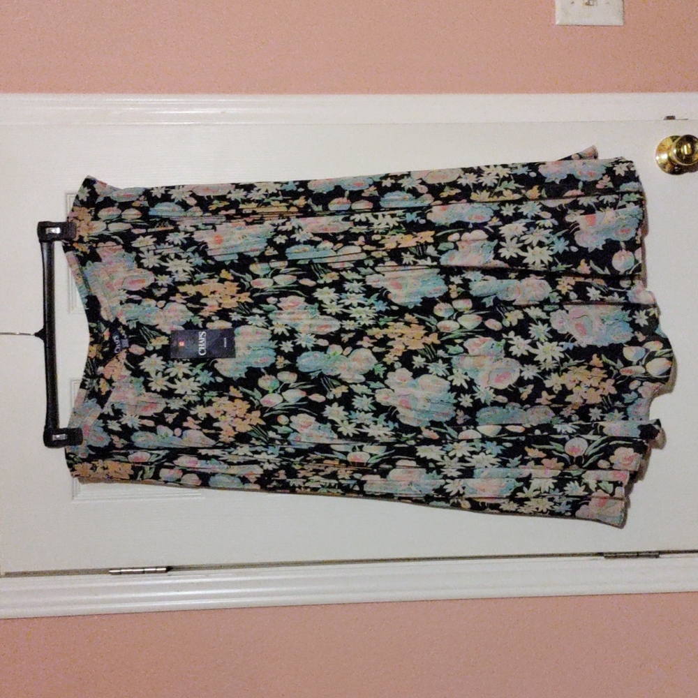 NWT Chaps by Ralph Lauren Maxi Floral Skirt 2XL